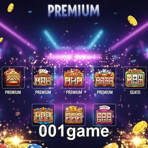 Imagem de jogos em destaque no site 001game, com o título '001game-Games07' mostrando diversas opções de entretenimento