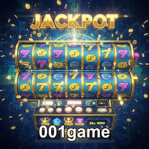 Imagem de um caça-níquel do 001game, destaque dos jogos de slots do site 001game